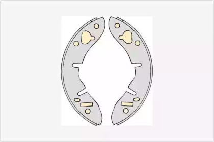 Комлект тормозных накладок MGA M530