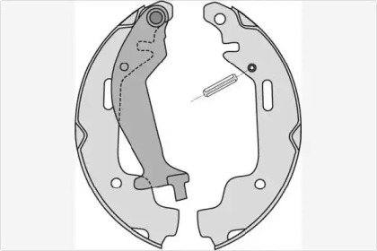 Комлект тормозных накладок MGA M810