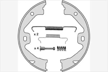 Комлект тормозных накладок MGA M811R