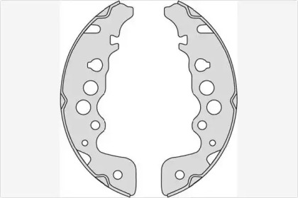 Комлект тормозных накладок MGA M813