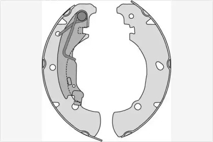 Комлект тормозных накладок MGA M822