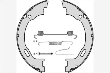 Комлект тормозных накладок MGA M830R