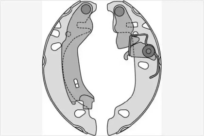 Комлект тормозных накладок MGA M836