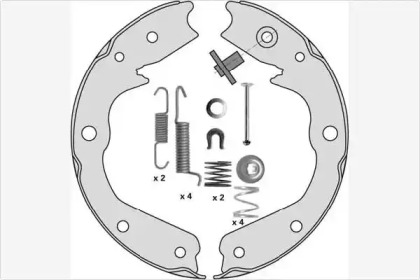 Комлект тормозных накладок MGA M838R