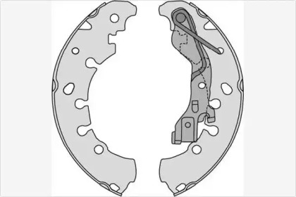 Комлект тормозных накладок MGA M853