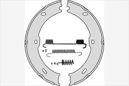 Комлект тормозных накладок MGA M871R