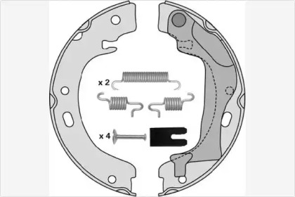 Комлект тормозных накладок MGA M873R