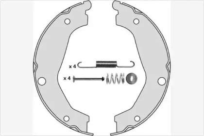 Комлект тормозных накладок MGA M884R