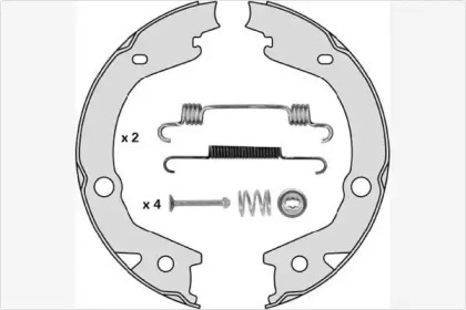Комлект тормозных накладок MGA M885R