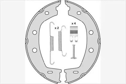 Комлект тормозных накладок MGA M897R