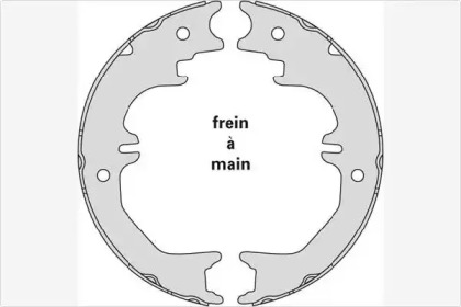Комлект тормозных накладок MGA M903