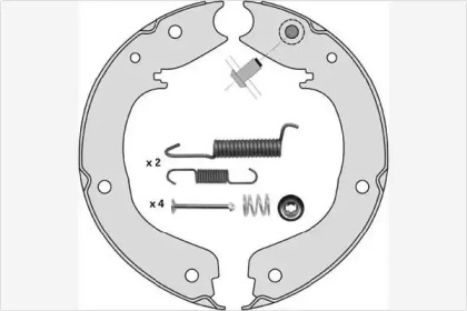 Комлект тормозных накладок MGA M904R