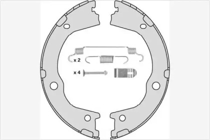 Комлект тормозных накладок MGA M915R