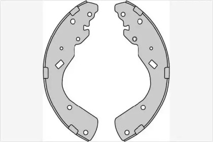 Комлект тормозных накладок MGA M944
