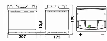 Аккумулятор EXIDE EA531