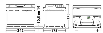 Аккумулятор EXIDE EB543