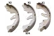 Комлект тормозных накладок ASHIKA 55-08-824