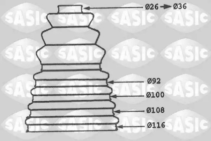 Комплект пыльника SASIC 1904010