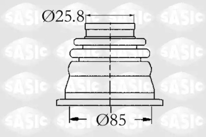 Комплект пыльника SASIC 4003408