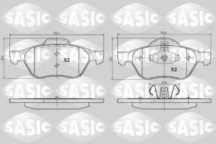 Комплект тормозных колодок SASIC 6214019