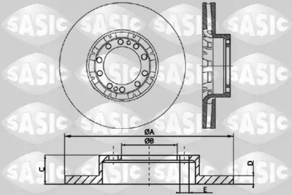 Тормозной диск SASIC T611002