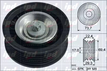 Ролик IPD 15-4075