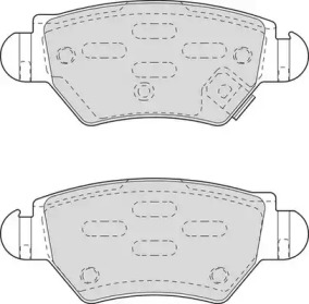 Комплект тормозных колодок DURON DBP251294