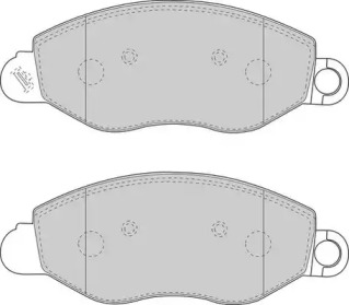 Комплект тормозных колодок DURON DBP241461