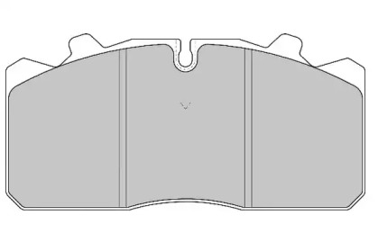 Комплект тормозных колодок DURON DCV1354