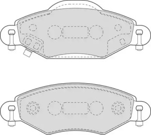 Комплект тормозных колодок DURON DBP371513