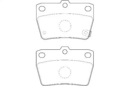 Комплект тормозных колодок DURON DBP371531