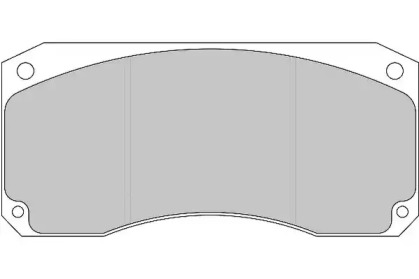 Комплект тормозных колодок DURON DCV769