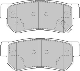 Комплект тормозных колодок DURON DBP271606