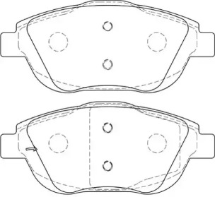 Комплект тормозных колодок DURON DBP344288