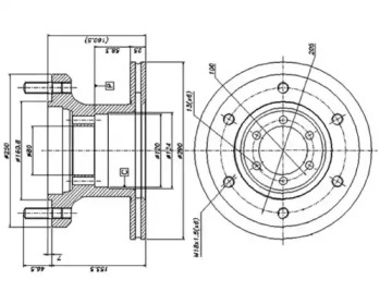 Тормозной диск DURON DCR133A