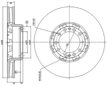 Тормозной диск DURON DCR134A