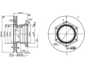 Тормозной диск DURON DCR164A