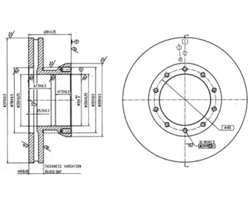 Тормозной диск DURON DCR151A