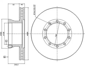 Тормозной диск DURON DCR146A