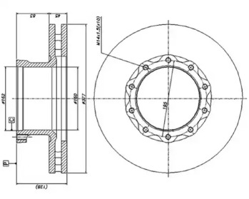 Тормозной диск DURON DCR147A