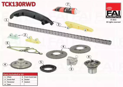 Комплект цепи привода распредвала FAI AutoParts TCK130RWD