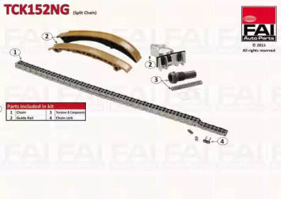 Комплект цепи привода распредвала FAI AutoParts TCK152NG