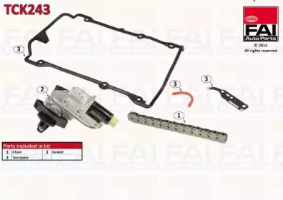 Комплект цепи привода распредвала FAI AutoParts TCK243