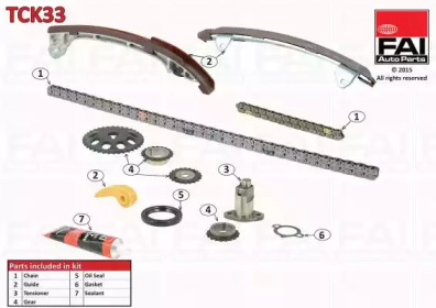 Комплект цепи привода распредвала FAI AutoParts TCK33