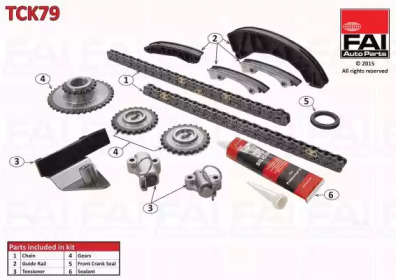 Комплект цепи привода распредвала FAI AutoParts TCK79