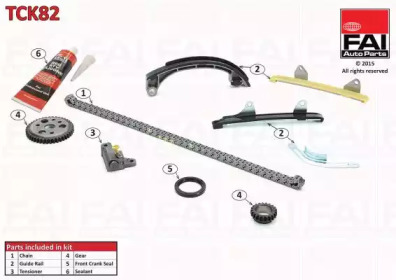 Комплект цепи привода распредвала FAI AutoParts TCK82