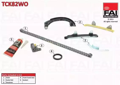 Комплект цепи привода распредвала FAI AutoParts TCK82WO