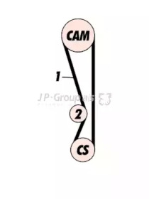 Ременный комплект JP GROUP 5212100110