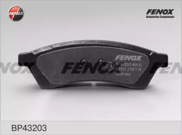 Комплект тормозных колодок FENOX BP43203