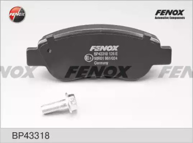 Комплект тормозных колодок FENOX BP43318